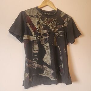 Sokool Tees Vintage-washed Graphic Shortsleeve T-shirt Size M Punk Rock